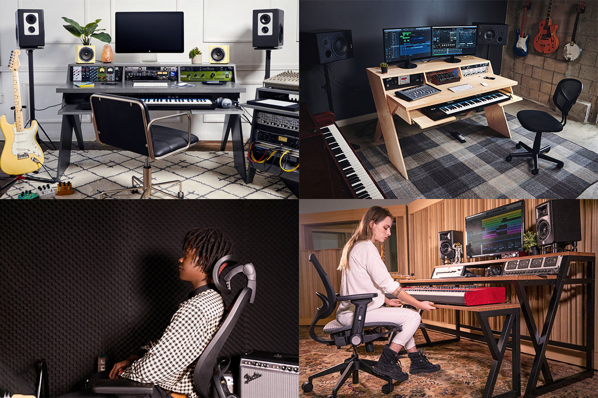 DTMデスク】wavebone Headquarter ブラック 編み込め