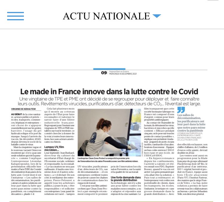 Les solutions complémentaires à la vaccination pour lutter contre #Covid détaillées dans <a href="/le_Parisien/">Le Parisien</a> <a href="/oliviagregoire/">Olivia Gregoire</a> <a href="/PPelouzet/">Pierre Pelouzet</a> <a href="/olivierveran/">Olivier Véran</a> <a href="/TBechetoille/">Thibaut Bechetoille</a> <a href="/gilles_attaf/">Gilles Attaf</a>