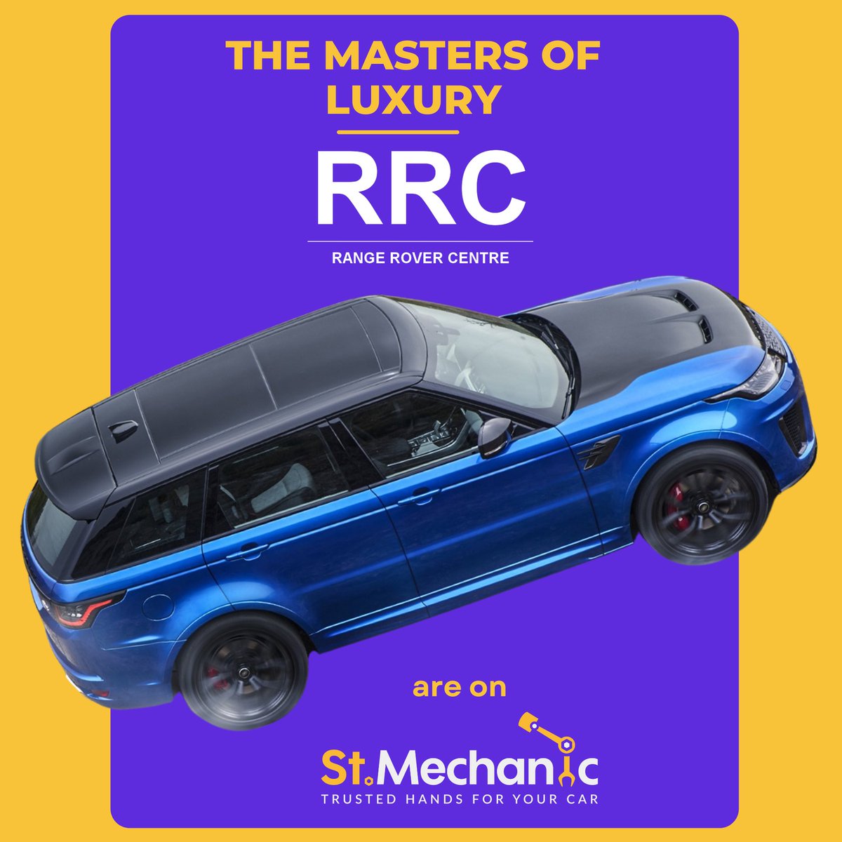 Luxury vehicle repairs are not your typical garage job, they require finesse, expertise, details etc. That is what Range Rover Centre epitomizes. Experience their alchemy through St.Mechanic.stmechanic.com/available/gara…