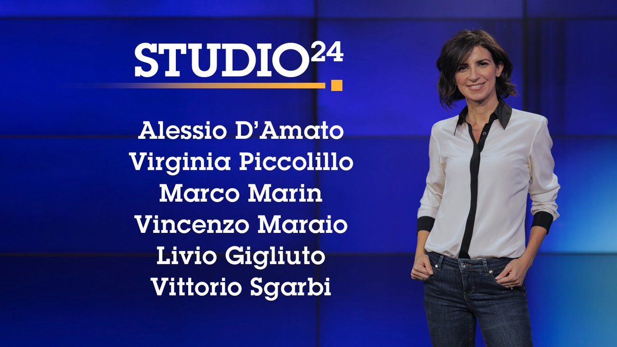 Vi aspettiamo a #Studio24, alle 9:45 su <a href="/RaiNews/">RaiNews</a>, con i nostri ospiti per parlare di:

#Mattarella #Quirinale #PrimaScala #COVID19 #VarianteOmicron #supergreenpass #vaccini #Draghi #LeggeDiBilancio #manovra #PNRR #Politica #Cultura #Teatro

Conduce <a href="/GiorgiaRomb/">Giorgia Rombolà</a>