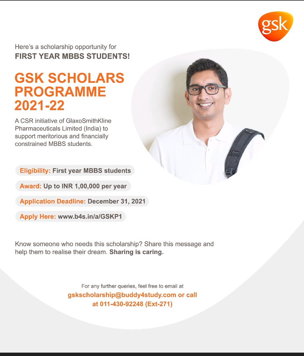Catching them young? 
Scholarship program for MBBS 1st year students by a #pharma company 
#ethics #pharmainfluence #meded