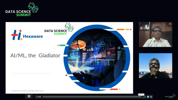 HexawareGlobal's tweet photo. Here’s a sneak peek into our session at the @DSS_conference where our speakers shared their insights on trends and opportunities in Data Science. Join us in our journey to transform business experiences. https://t.co/m422HS7TNw
#HexaHire #dss21 #datasciencesummit #dssconf https://t.co/ev9Jxto7g0
