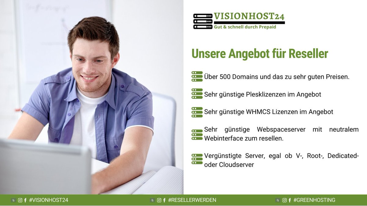 Visionhost24eu's tweet photo. Du willst ein eigenes Hosting gründen❓
Dann sind wir der perfekte Ansprechpartner für dich❗️

Begeistere ab jetzt deine Kunden mit hohem Sparpotential.

Du hast Fragen❓ Buche einen Beratungstermin
https://t.co/zsii7FakXj https://t.co/B7jw6s6IgK