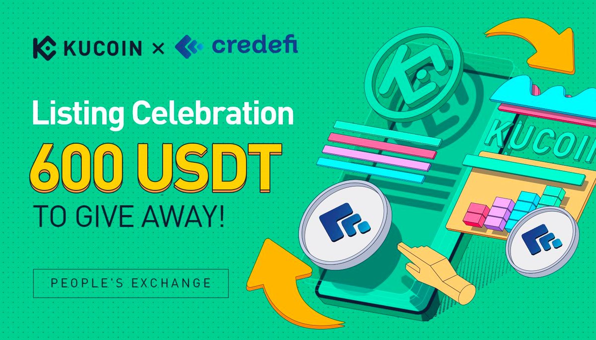 💰 GIVEAWAY 💰

We are joining hands with Credifi team to give away $600 to celebrate the world premiere listing of $CREDI!

✅ Follow <a href="/kucoincom/">KuCoin</a> &amp; <a href="/credefi_finance/">Credefi</a> 
✅ Retweet &amp; tag 3 friends 
✅ Fill out: forms.gle/FxiAa73iY4NMPX…
🎁 60 lucky people will share the prize pool