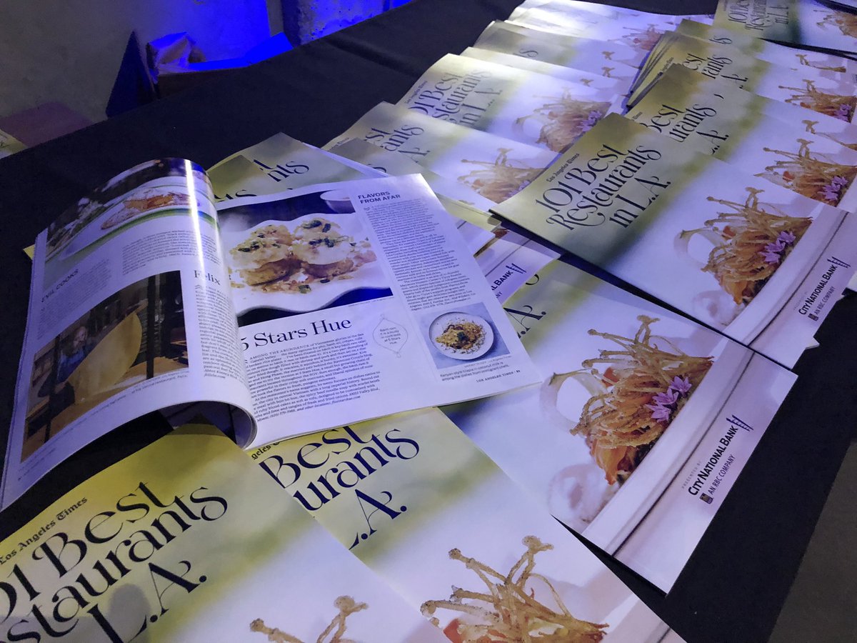 latimesfood's tweet photo. The #101List is out! 

The annual guide, sponsored by @CityNational, highlights the best in L.A. food

Check it out at https://t.co/B01YD4ok4X https://t.co/sVxnXks6rF