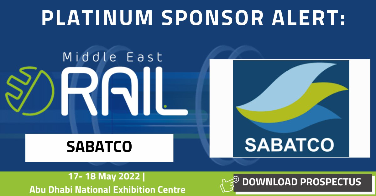 Saudi_Rail's tweet photo. We are proud to announce our new Platinum Sponsor, @Sabatco
Find out more about how you can get involved by downloading our prospectus: https://t.co/qXZQbBrV6D
#MERail #rail #transport #mobility #railways #railevent #railconference #raildubai #railuae #urbanmobility https://t.co/rJpPcwsQWS
