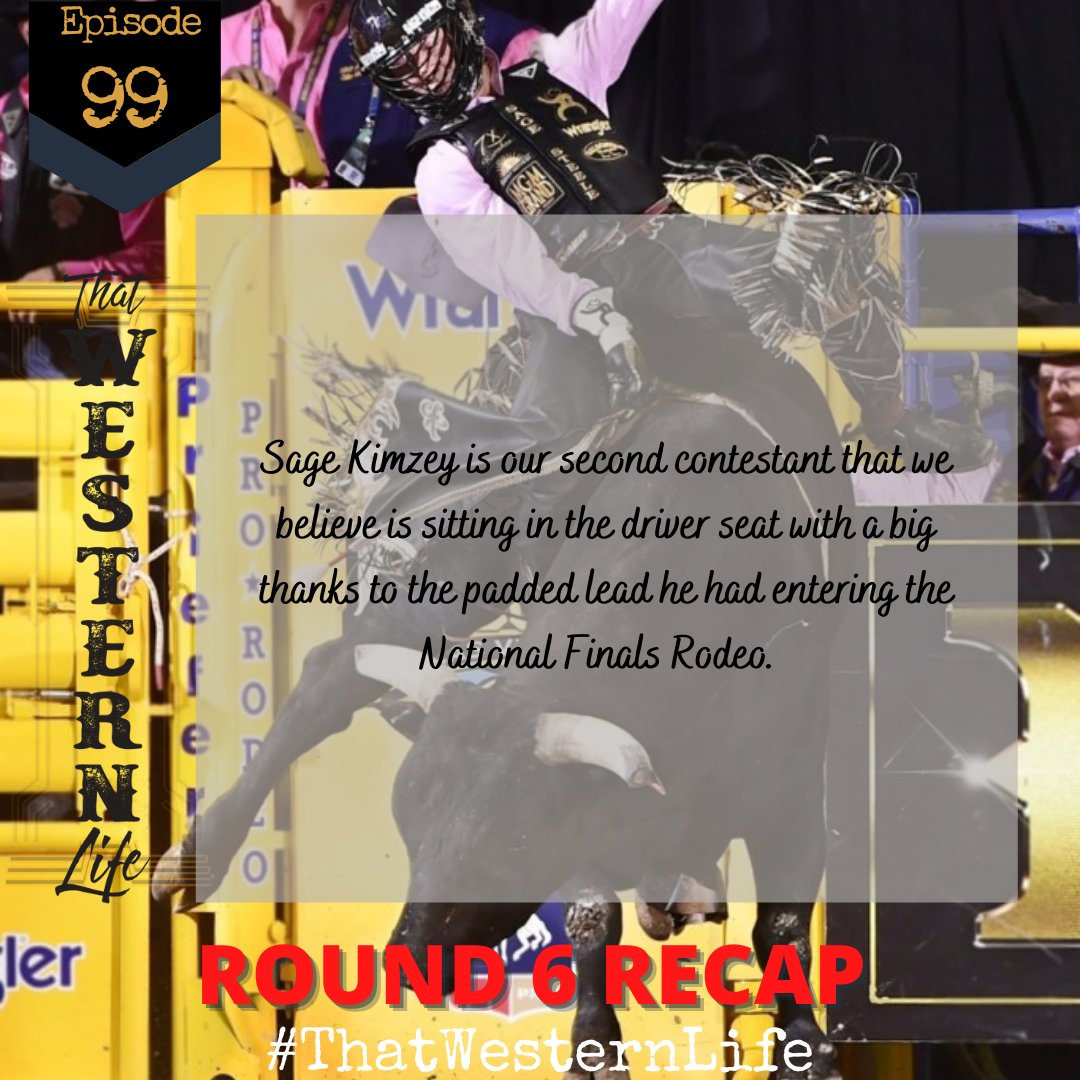 We've got two contestants that are in the driver's seat for their respective events: Hailey Kinsel in the barrel racing and Sage Kimzey in the bull riding.

thatwesternlife.com/podcast/episod…