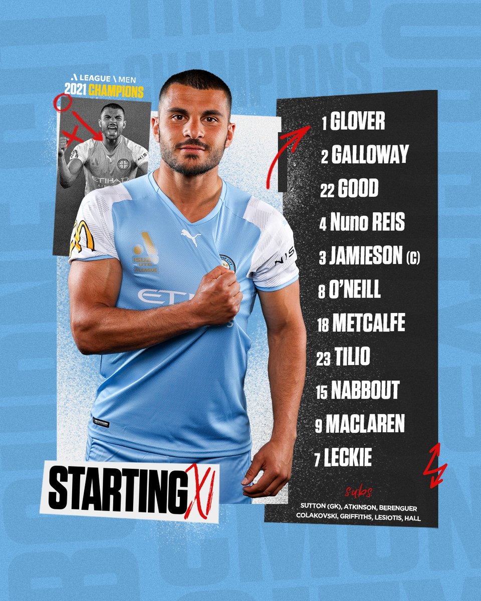 MelbourneCity's tweet photo. Marco Tilio makes his first league start of the season πͺ
#CmonCity | #MCYvPER | #WeAreALeagues https://t.co/QK6Pd2VmdN