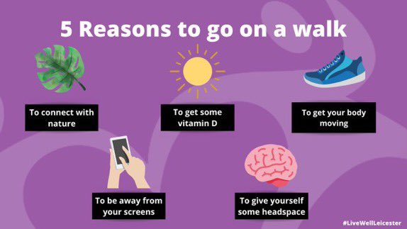 #Walking a great way to improve your physical and mental health #Wellbeing #Ramble #MentalHealthMatters <a href="/TNLComFund/">The National Lottery Community Fund</a>