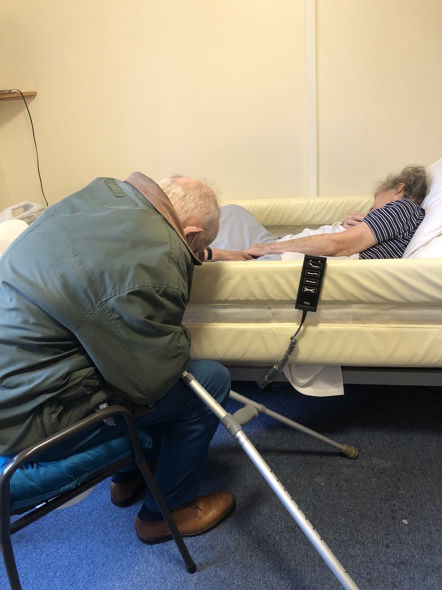 JamesB_65's tweet photo. Hi, can I share something with you? My mother had a stroke recently. I was at the nursing home with my dad yesterday. They both fell asleep, my dad in his chair, while still holding hands. It was such a sweet moment I took a photo. They’ve been married for 57 years. ❤️ https://t.co/WhYl2IvBVQ