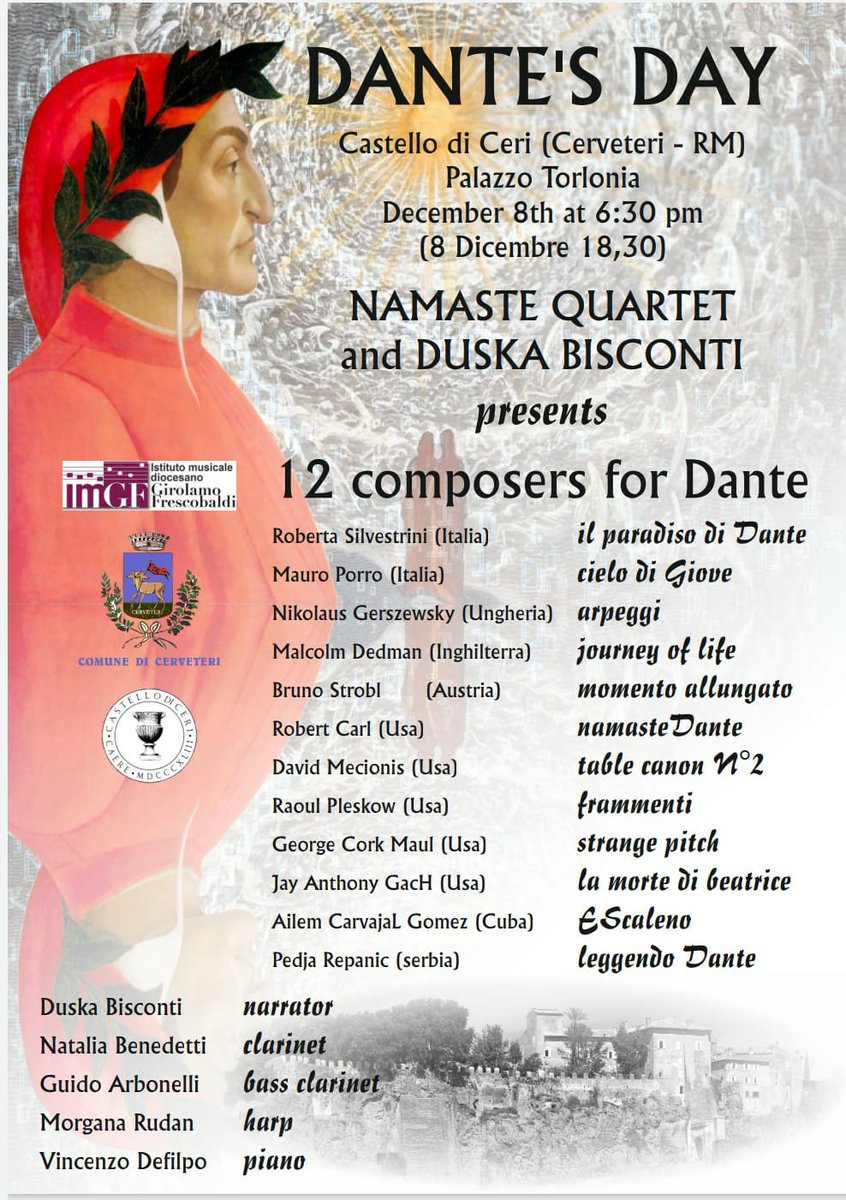 #AncheSeFuoriPiove
#evento dedicato a #DanteAlighieri nell’elegantissima e suggestiva cornice di #PalazzoTorlonia #CastellodiCeri.
Aperto dalle 10,00 dove potete visitare la #MostraArtigianale e assaporare lo #streetfood gourmet <a href="/RegioneLazio/">Regione Lazio</a> <a href="/visit_lazio/">Visit Lazio</a>
<a href="/Turismoromaweb/">Turismo Roma</a>