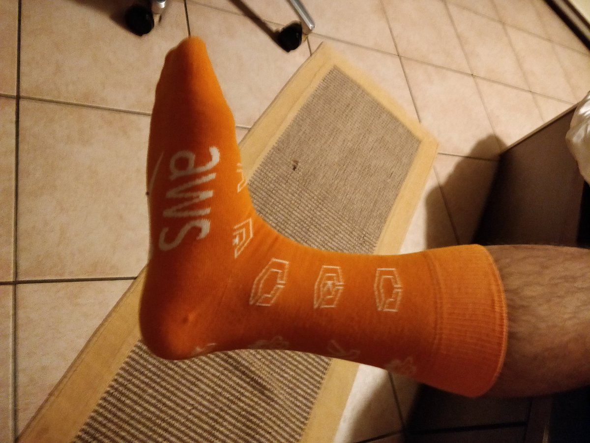 Seriously, how cute are these #AWS socks? #reInvent