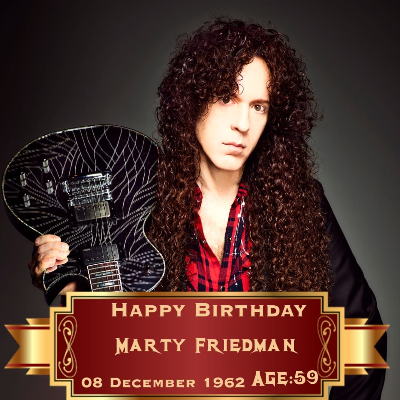 Happy Birthday to Mr Marty Friedman      