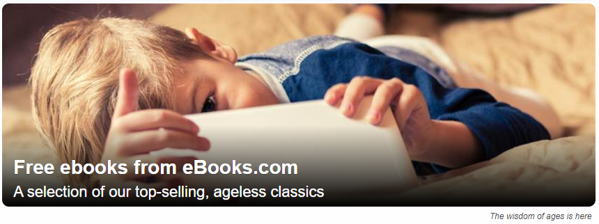 Hundreds of free ebooks from eBooks.com. ebooks.com/en-us/publishe… Bookmark this page and you can access timeless classics anytime.
