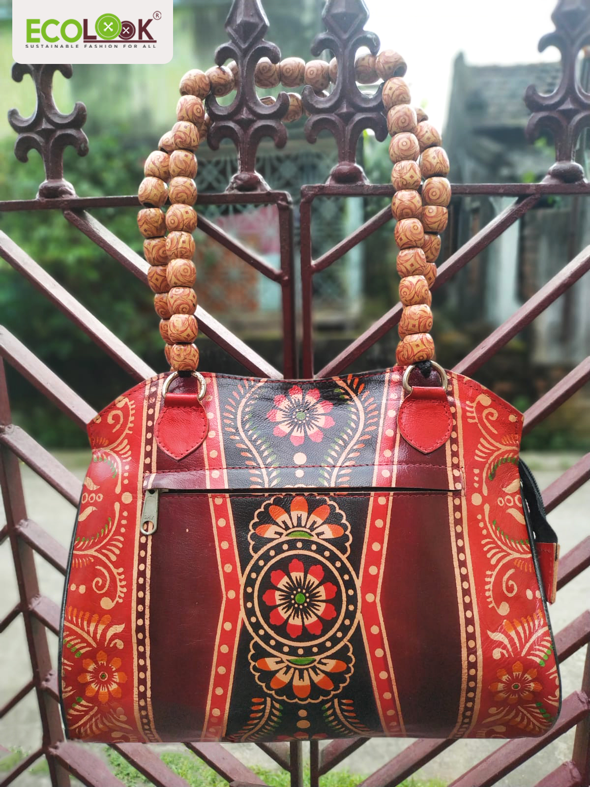 Buy CLASSIQUE Shantiniketan Pure Leather Ethnic Printed Hand Bag Purse  Small Batua Lady With Elephant at Amazon.in