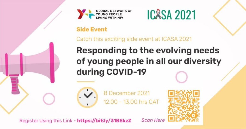 Join in!! @Yplus_Global side event is some minutes away! Remember to register to take part in this important discussion 🔗us06web.zoom.us/webinar/regist…

#ICASA2021 #YPlusAimingHigher