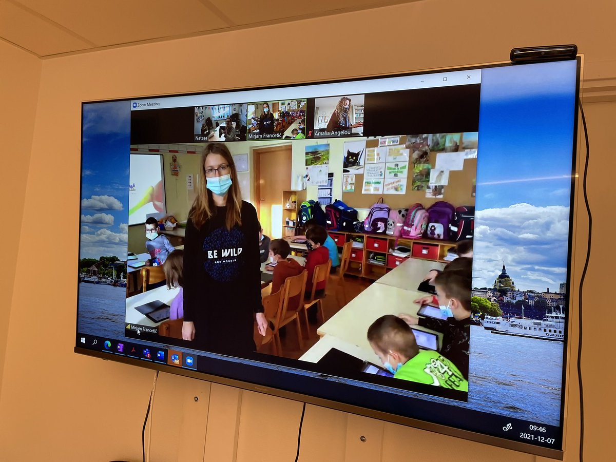 New experience as we take part in blended mobility in our Erasmus project.
We observe &amp; talk to teachers and students online. Amazing program which contains coding &amp; different digital tools. Impressed by the development and ideas from Slovenia.  #Karlbergsskola #Erasmus <a href="/UHR_se/">UHR</a>