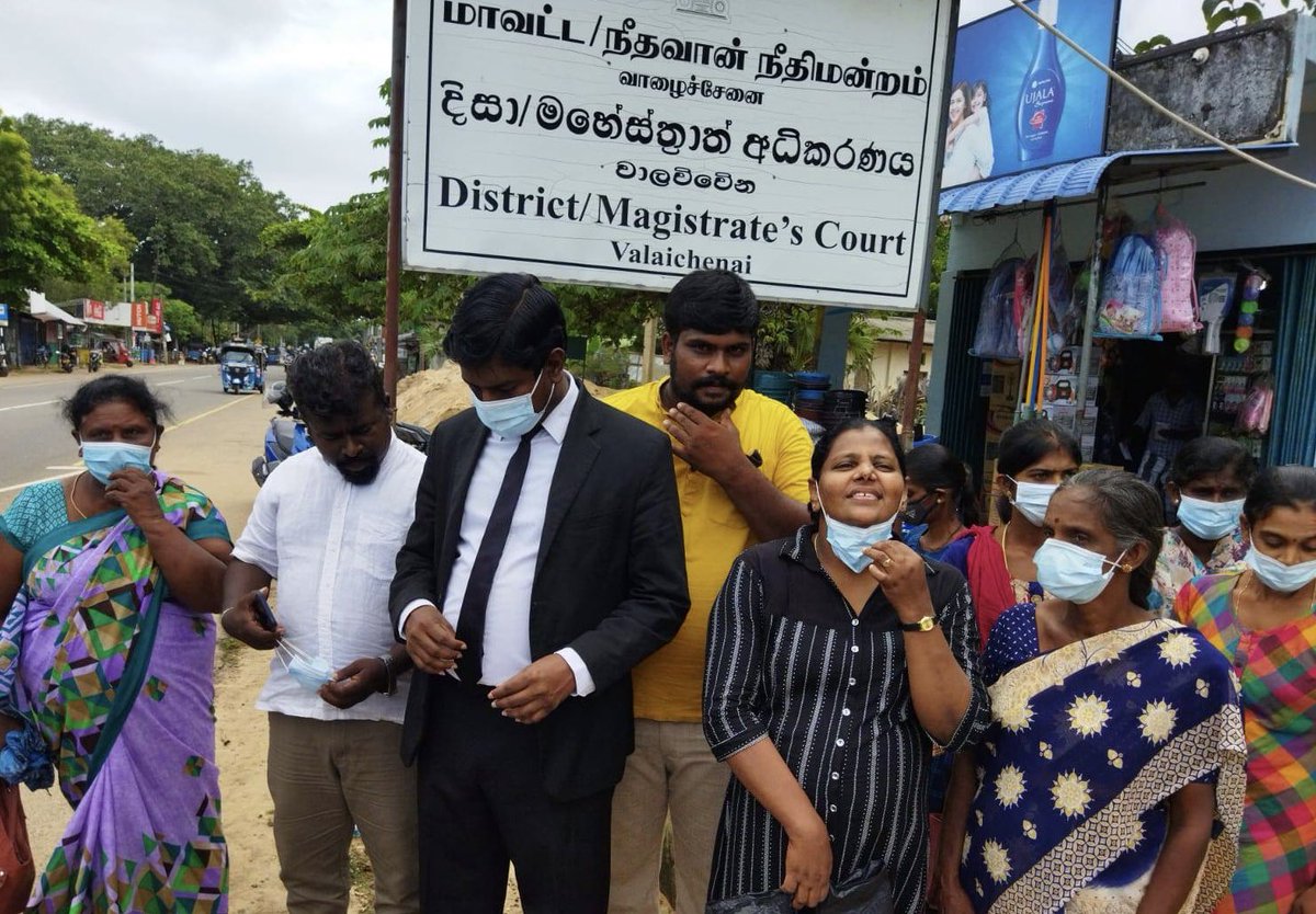 JDSLanka's tweet photo. 10 #Tamils arrested by #SriLanka police on 18 May under #PTA for lighting a flame of remembrance for the war dead at #Kiran beach in #Kalkudah, #Batticaloa were released on bail, today, by #Valaichchenai district/magistrate court after being held in prison for nearly 7 months. https://t.co/hEhTGLiCrl