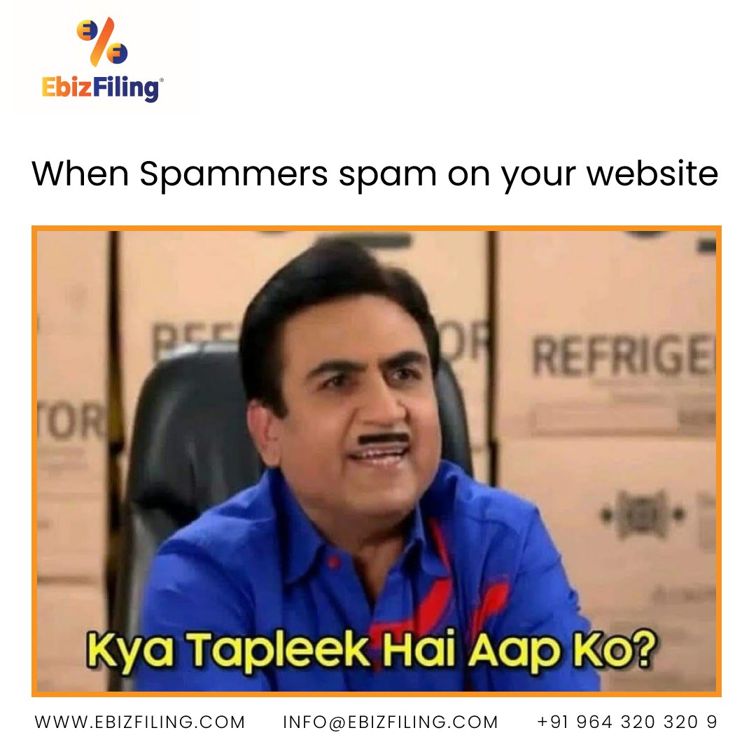 ebizfilingindia's tweet photo. SPAM WARNING β οΈ
#ebizfiling #startups #businessgrowth https://t.co/KlHcdWEaF8