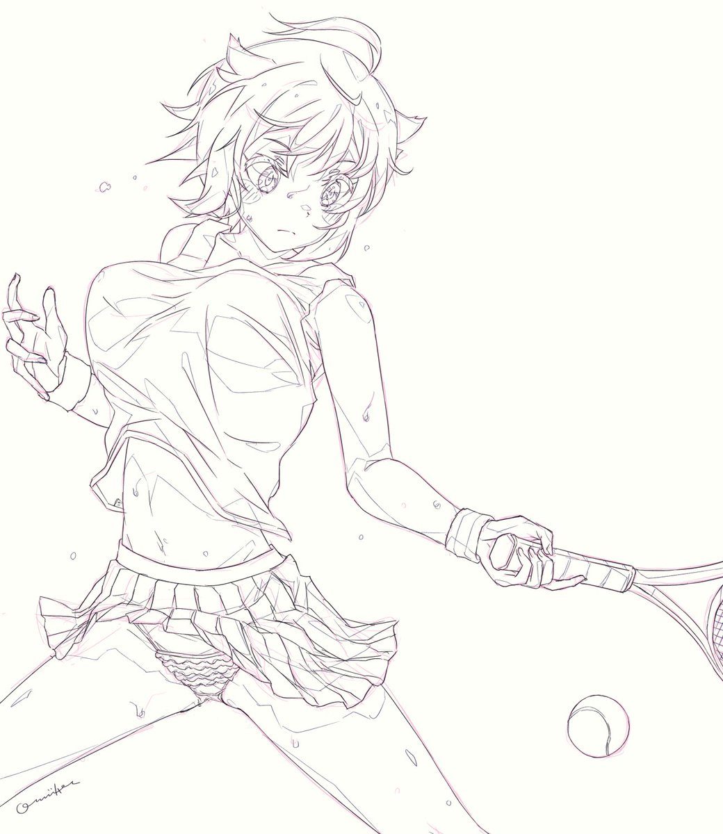 伊吹翼 「practice 」|ø.müllerのイラスト