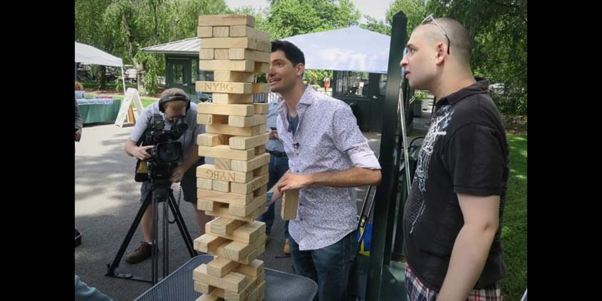RealRyanRivera's tweet photo. #THROWBACk a experience of my life when i was on @News12BX #weathersquad with my boy @Meteor_Mike and @WeatherGeoff when i met them they was such awesome guys i was shy at first but we had a grand time playing jenga!! at @NYBG thanks for this mike and geoff! n share with u all https://t.co/taNTxEPoQH