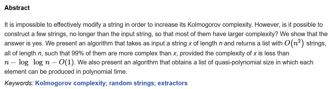 "#kolmogorov_complexity" - Results on X | Live Posts & Updates