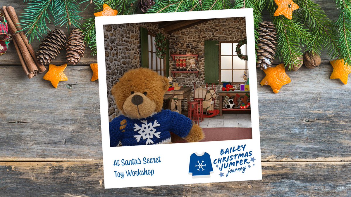 BaileyofBristol's tweet photo. STOP 8 - The Toy Workshop ๐ ๐
โ๏ธ
#thebaileybear is nearly in Lapland! But before going to see Santa, Bailey needs a visit to the Toy Workshop.
Can you spot what The Bailey Bear 5 differences in these photos?๐ค
Comment your answers below
#jumperjourney #gobailey https://t.co/6qfPCtTmrB