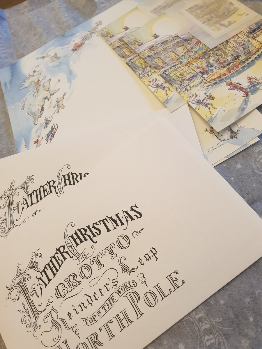 NicHawkey's tweet photo. The #elfontheshelf has brought something special today....the writing paper for letters to FC. #polarpost https://t.co/kKvgh1lEHl
