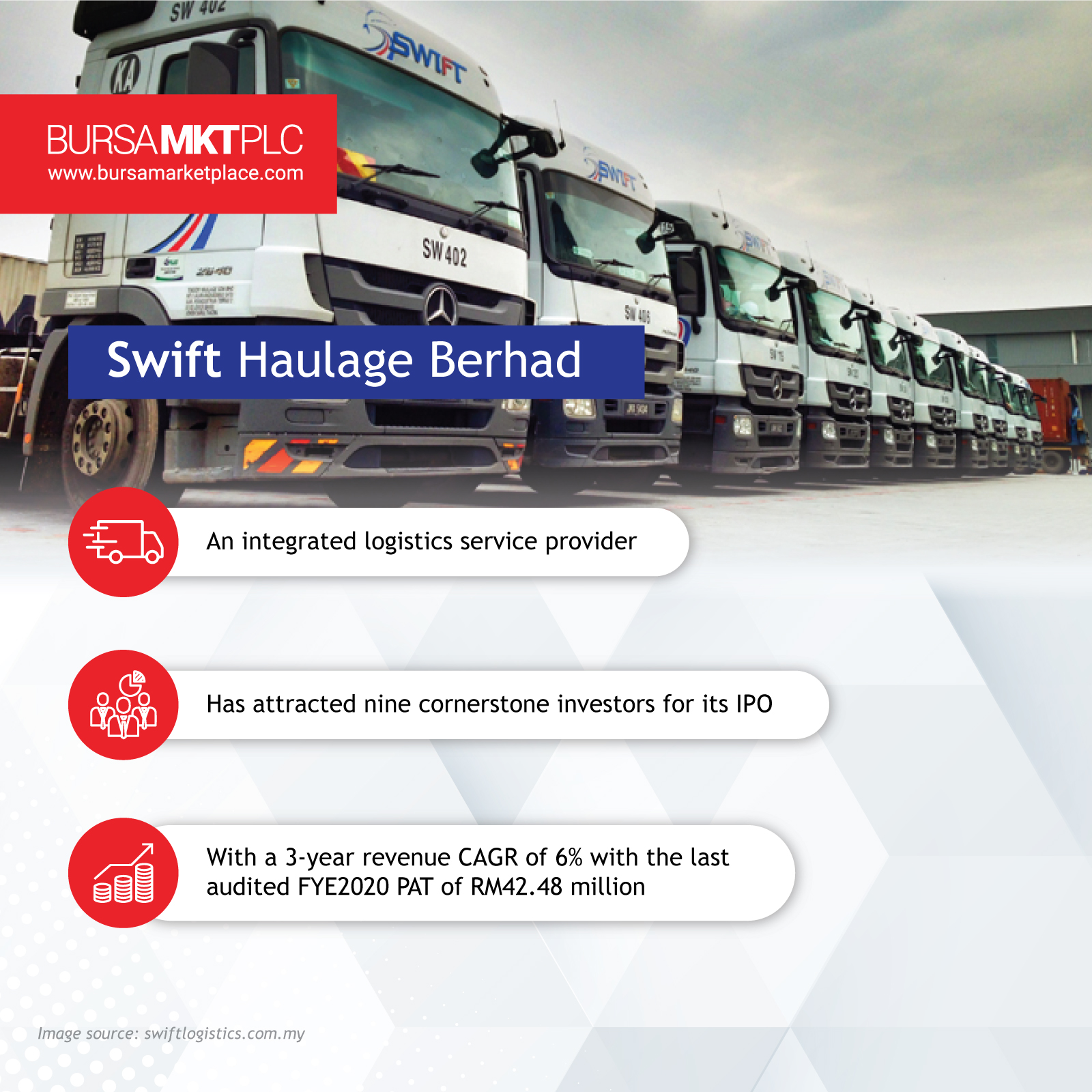 Haulage swift Small offering