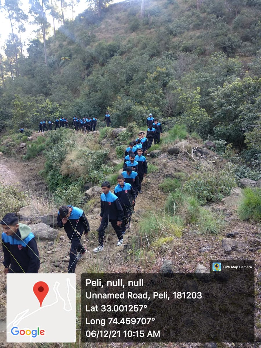 DyssoJ's tweet photo. Zonal Physical Education Office Chowki Choura &amp; Dansal are conducting trekking Camp for students at Neeli nalha &amp; Kishanpur Manwal respectively.65 Boys from Zone Chowki Choura &amp; 85 Girls from Dansal are taking part in the above said camps. https://t.co/81psXLyuwJ