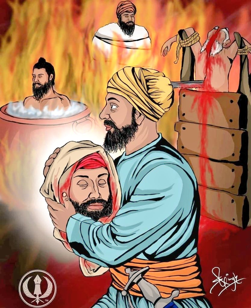 Today is the Shaheedi Diwas of Sri Guru Tegh Bahadur Sahib Ji Maharaaj. Bhai Sati Das, Bhai Mati Das and Bhai Dayala Ji also attained shaheedi with love and devotion for their Guru Ji.