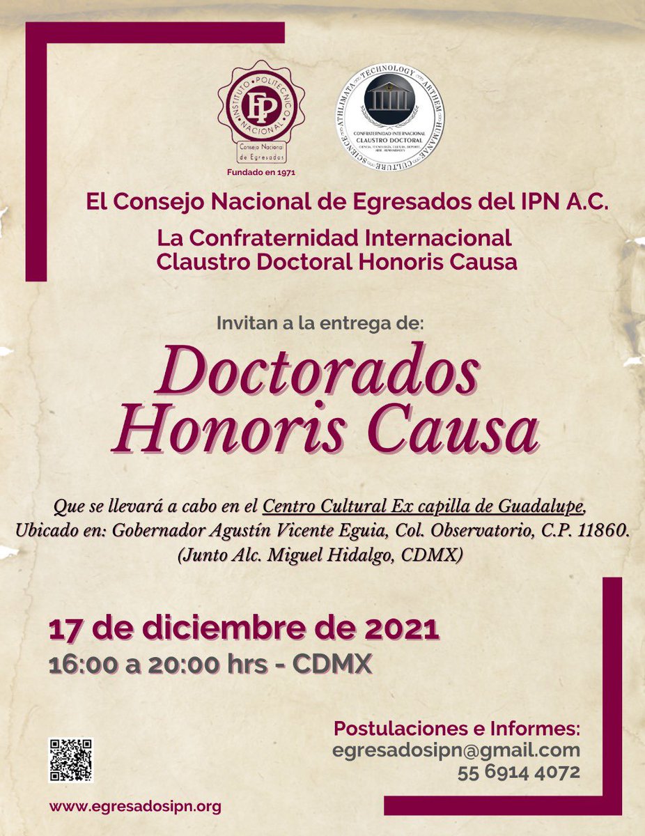 CONNAE_IPN's tweet photo. Cordialmente Invitados
CUPO LIMITADO https://t.co/14pbQg2UWE