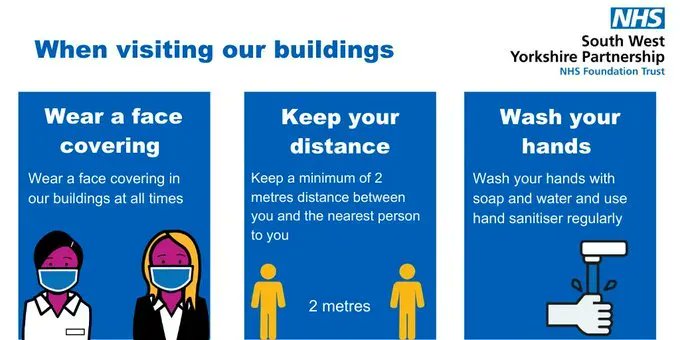 Please remember to wear a face mask or face covering when visiting us in any of our buildings. It helps to keep us all safe. Don't worry if you forget to bring one with you, we have them available at every entrance #COVID19 #HelpUsHelpYou