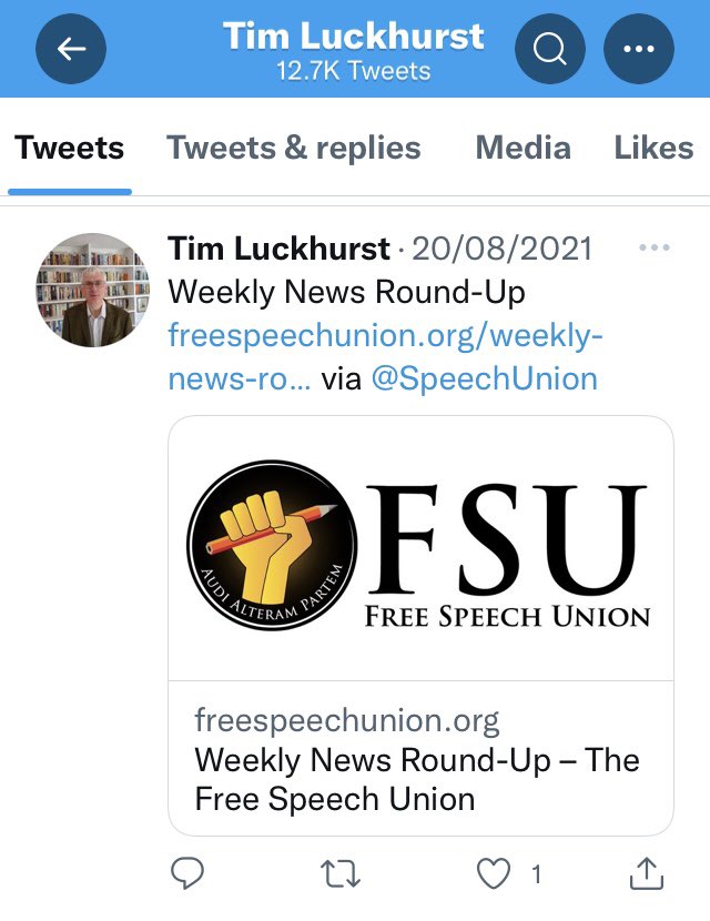 BrexitBuster's tweet photo. @meme_machines Given Tim Luckhurst’s membership of Toby Young’s ‘Free Speech Union’ culture war grift - and his support for Spiked Online etc - the #RonLiddle affair looks more and more like a deliberate provocation designed to cause maximum negative publicity for @durham_uni. https://t.co/akvgTXaipe