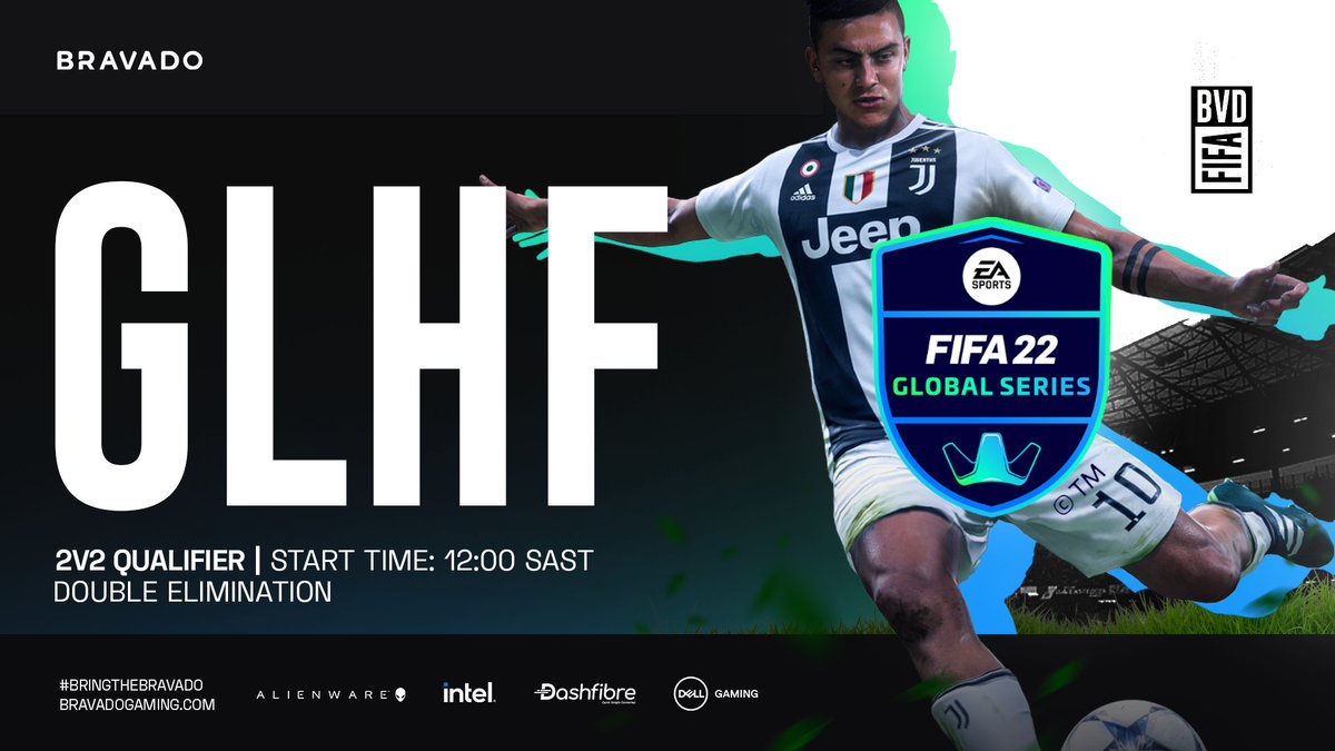 bravadogaming's tweet photo. GL HF to our #bvdfifa legends @MasoomFakie & @Deevak_D as they begin their run in the @EAFIFAesports 2v2 Qualifier 🔥
Let's #bringthebravado every game gentlemen! 😈
#bvdXalienware #bvdXintel #bvdXdash https://t.co/7jQUIL8usH