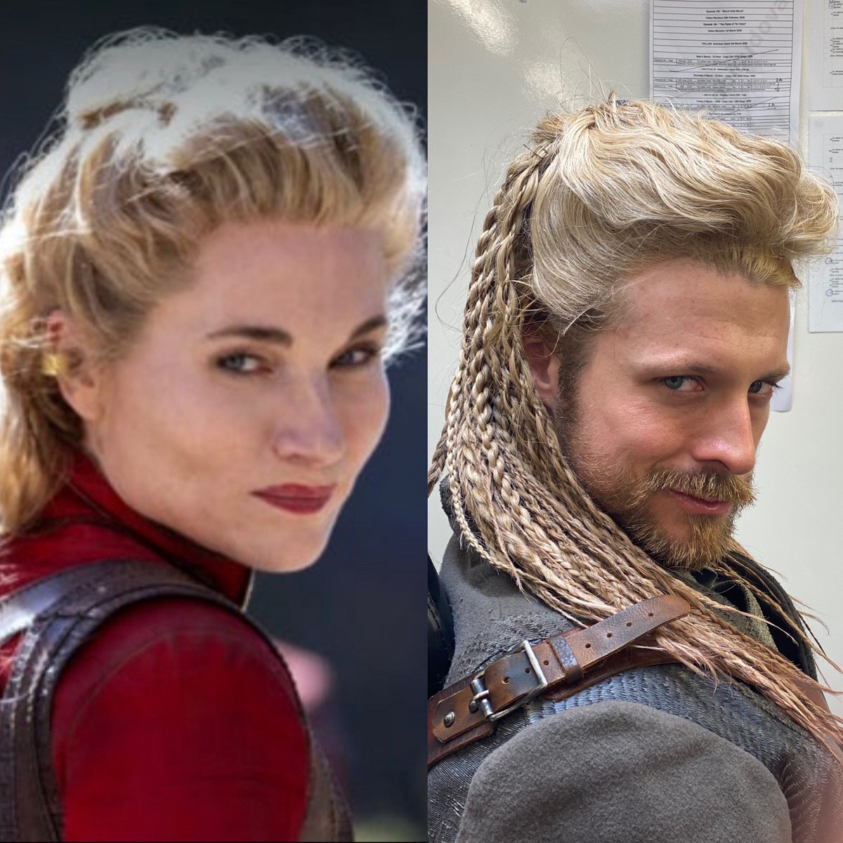 As it’s my birthday I’ll drop a little known WoT fact on you. It was actually down to me and <a href="/katefleetwood/">kate fleetwood</a> for Liandrin - as you can tell from this photo from my camera test. Ultimately <a href="/rafejudkins/">Rafe Judkins</a> felt the world  wasn’t “ready” for my Liandrin. 😉 #TwitterOfTime #WheelOfTime