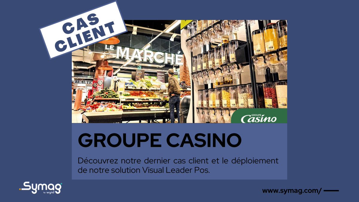 Partez à la découverte du Groupe Casino au travers de notre cas client et le déploiement de notre solution #Encaissement #VisualLeaderPos.

Avec Visual Leader Pos, l’encaissement change de dimension 👉 symag.com/cas-client-gro…

#GroupeCasino #Solution #Magasins #VLP #Symag