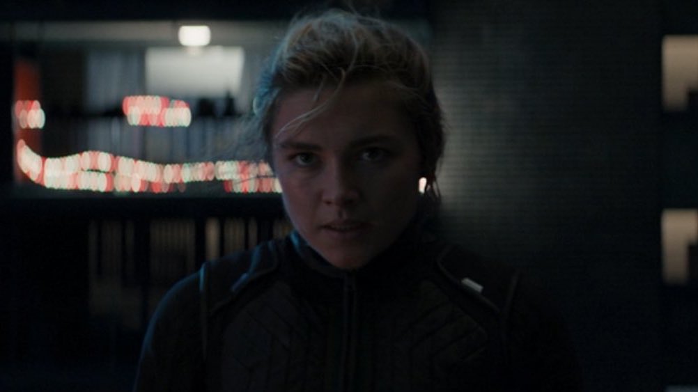 wandasolsen's tweet photo. YELENA IS FINALLY HERE #Hawkeye https://t.co/naPwvfPBEo