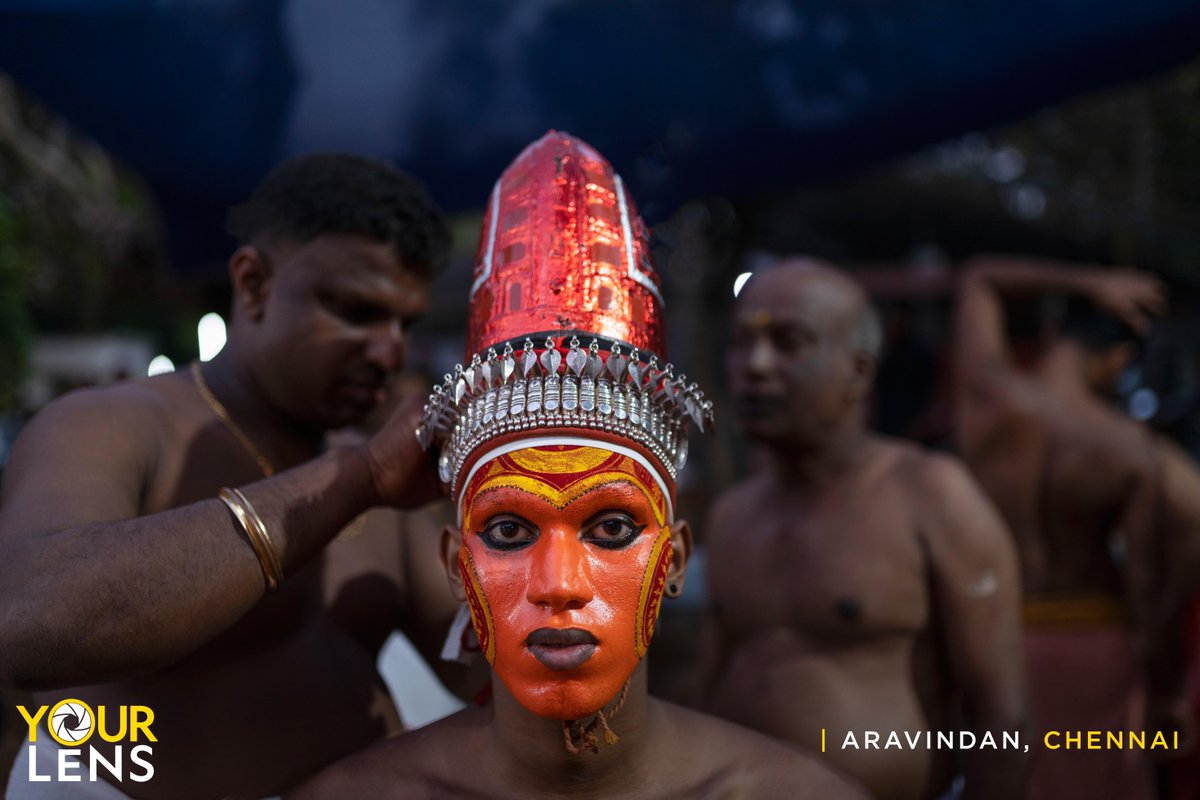NatGeoIndia's tweet photo. #2 "Theyyam is a famous art form that originated in North Kerala, which brings to life the great stories of our state. It encompasses dance, mime, and music. It exalts the beliefs of the ancient tribes." - Aravindan, Chennai. https://t.co/oPuaNKnKMa