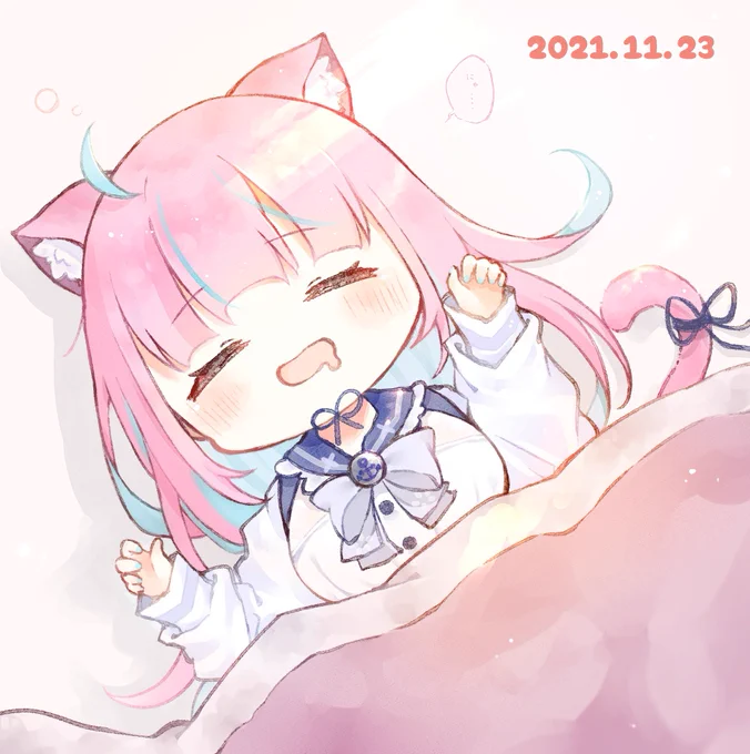 #今年もあと1ヶ月になりましたが画力がどうなったか見てみましょう 

全体的にもちもちになりました🐻‍❄️ 