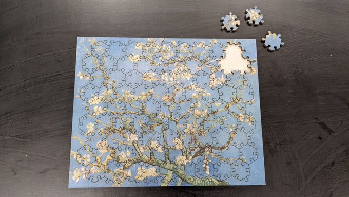 I think I accidentally made the worlds hardest puzzle. 😅  Really easy Xmas present idea though, if you<a href="/tag/embroidery"class="tags"><span>#embroidery</span></a><a href="/tag/3dprinting"class="tags"><span>#3dprinting</span></a><a href="/tag/3dprinted"class="tags"><span>#3dprinted</span></a>