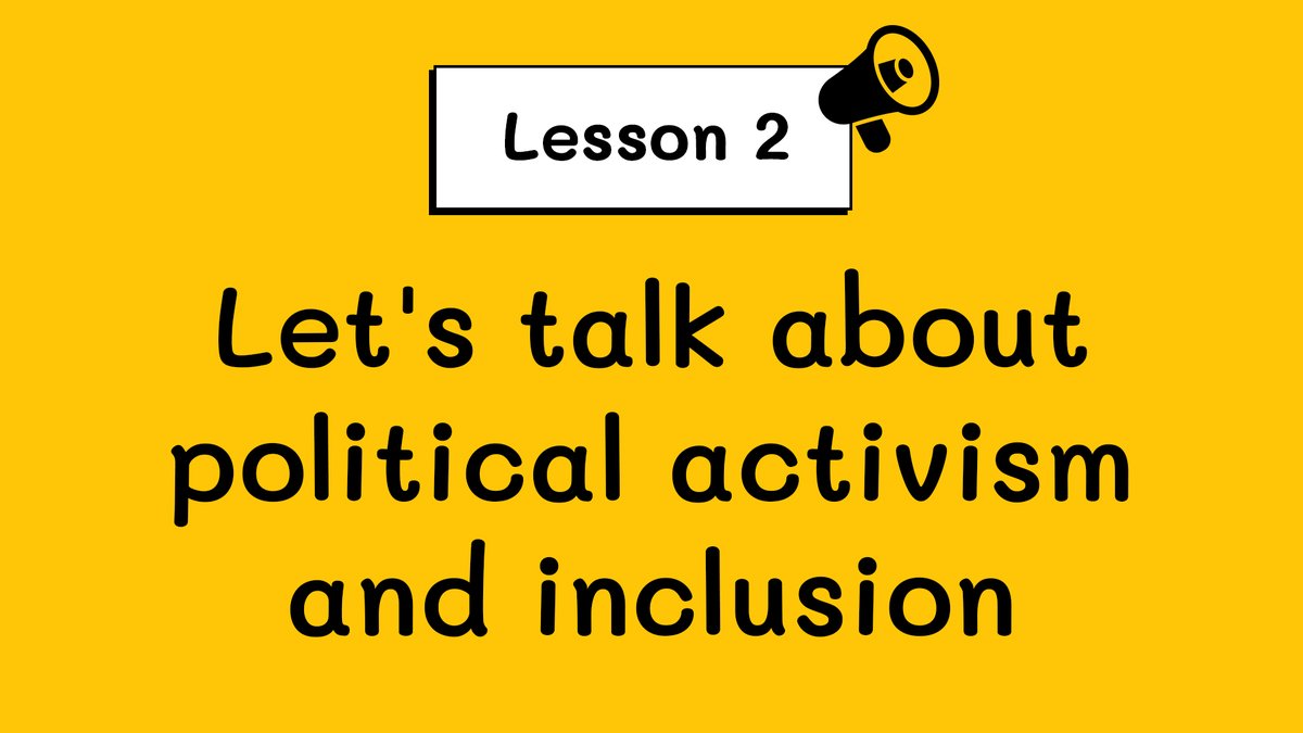 _EYFA_'s tweet photo. Welcome to today's lesson! In it we will learn ways in which we can make political activism more accessible. Let yourself be inspired by the actions @HoernchenCecile is sharing in the video <3
https://t.co/fA46q6FyJF https://t.co/hOpL7Fytz5
