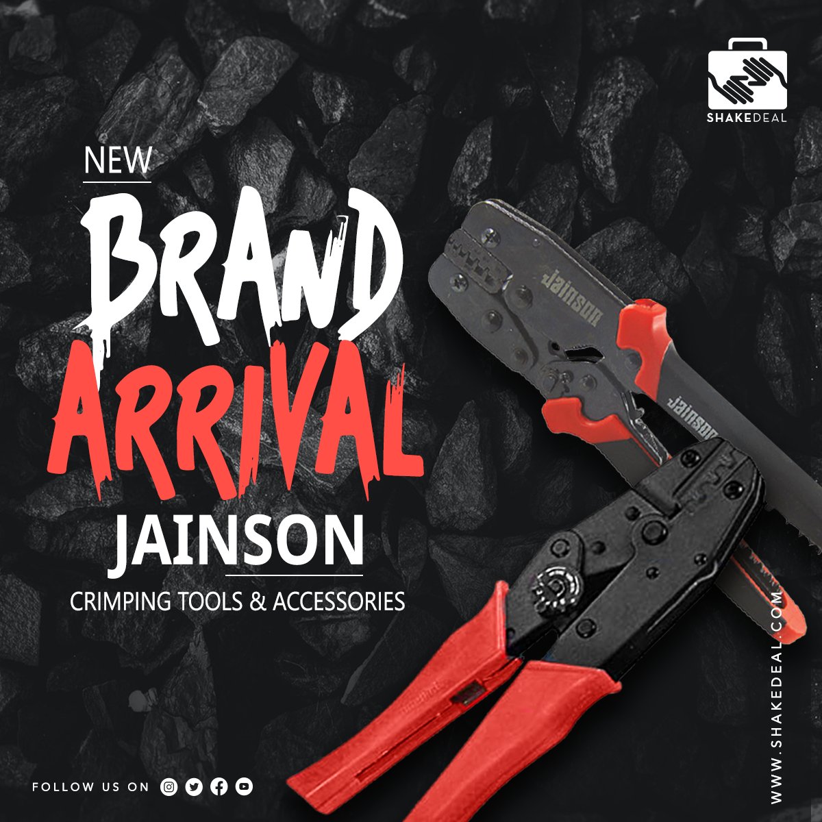 shakedeal's tweet image. New Brand Arrival - Jainson Crimping Tools & Accessories.
Buy now- bit.ly/3y75j6D
#compressiontool #crimpingtool #hexagonalcrimpingtool #heavydutytool #heavydutycompressiontool #heavydutycompression #hexagonaltool #tools #handtool #terminalcrimping #terminalcrimpingtool