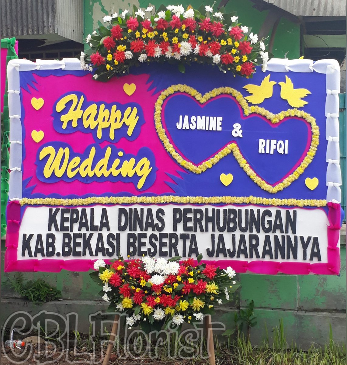 Yuuk yang mau pesan untuk kerabat dan sodara terdekat 🥰

Karangan bunga Happy Weddyng

Info 
Whatsapp 0812 1171 3020
Instagram    <a href="/CblFlorist/">CBL Florist</a>