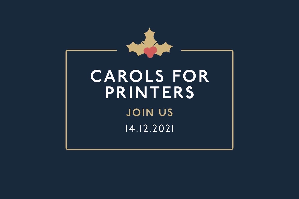 BPIFCartons's tweet photo. We are so excited as next week is Carols for Printers!
Join us on the 14th December for singing, nibbles, drinks, and networking. For more information visit https://t.co/O1YunaSoqY #BPIFevent #carols #print #christmas https://t.co/TSwpF8CDuX