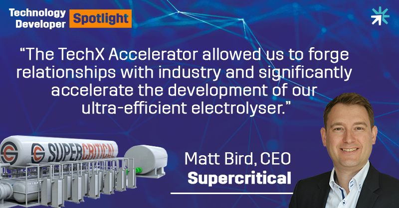 netzero_tc's tweet photo. TechX graduate @supercritical_s has radically redesigned the electrolyser to deliver low cost, pressurised, zero-emission #hydrogen. ๐ก๐
Read more about the start-up's continued success here: https://t.co/8ohedtHIgK
#TechnologyDrivingTransition #Startups #NetZero https://t.co/X89QBwUUeZ