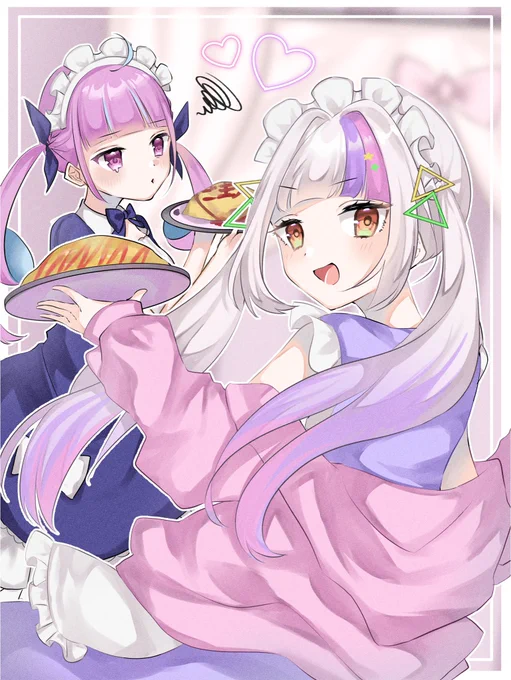 メイドあくシオちゃん.ᐟ .ᐟ .ᐟ
シオンちゃんの新衣装可愛かったです😭
 #シオンの書物 #あくあーと 