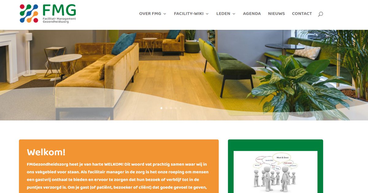 Super trots op onze nieuwe #website en #logo. #Facilitair in de #zorg een prachtig vak. fmgezondheidszorg.nl