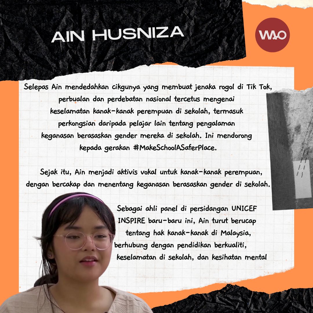 womensaidorg's tweet photo. Kempen #16daysofactivism telah menjadi platform utk meningkatkan kesedaran ttg keganasan berasaskan gender &amp; berusaha ke arah Malaysia yg lebih selamat utk semua. Hari ini kita maraikan wanita &amp; perempuan yg menyumbang kepada misi ini dalam kerja mereka! ✨#JinggakanDunia #16hari https://t.co/wLvwwh7cbD