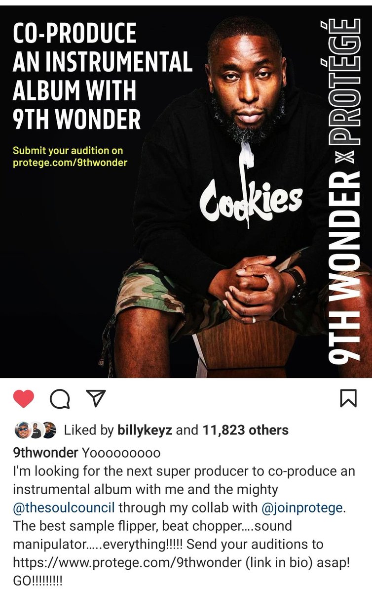 TheProducersPo's tweet photo. To all the producers around the world 🎶🌎🎶 Producer @9thwonder is working on a instrumental album and looking for co producers. Get at him asap! Good luck #9thwonder #grammynominations #music #producers #MusicProducers https://t.co/tWrqcJ128x